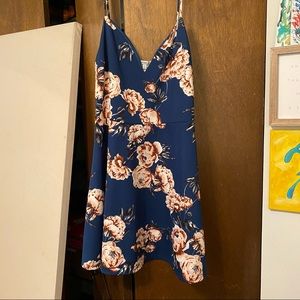 Navy floral print Charlotte Russe dress